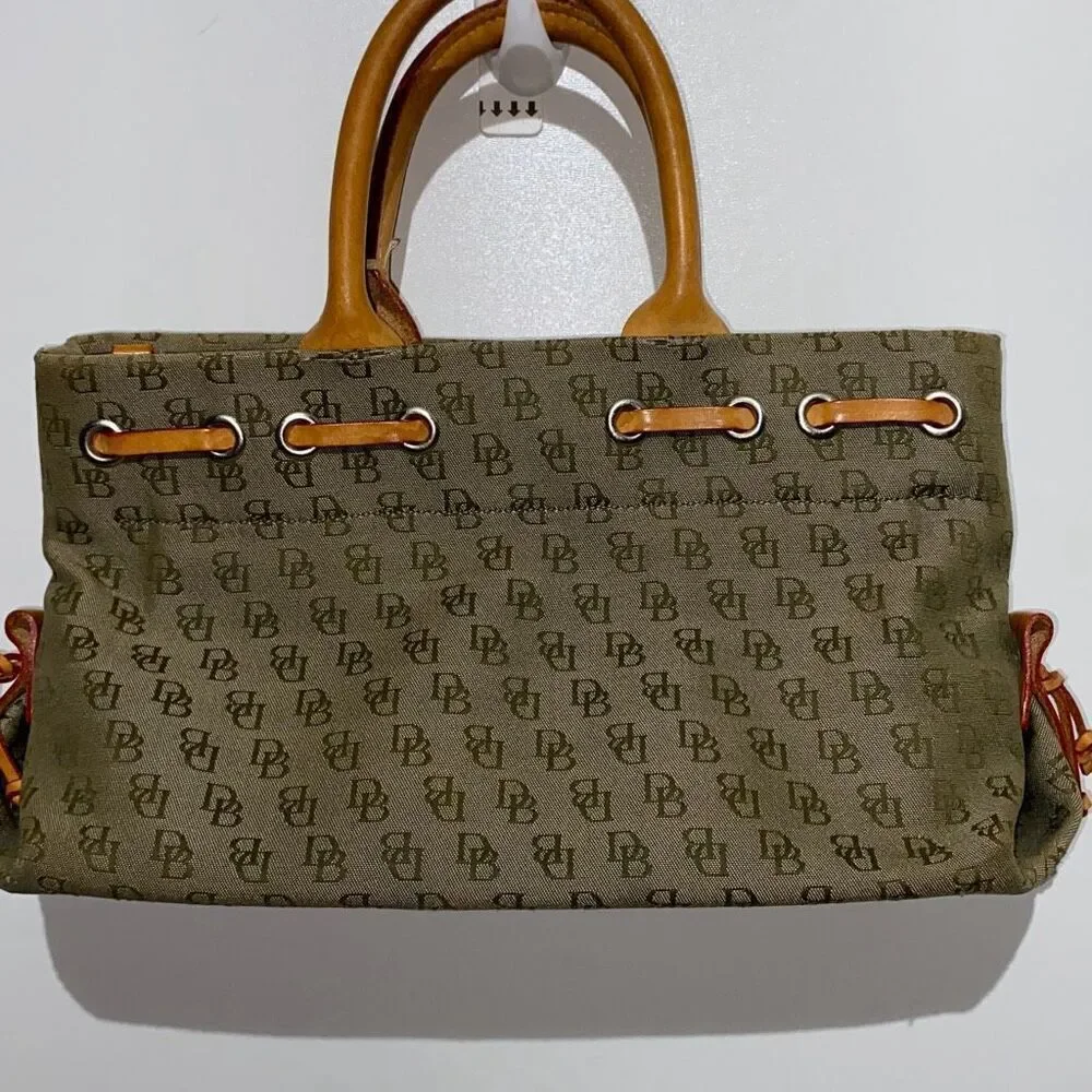 Dooney And Bourke Signature Women's Brown Tassel Tote Shoulder‎ Bag
